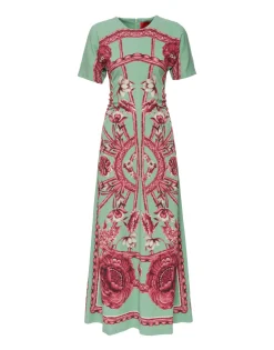 Angelica DressZodiac Placée Acquamarine in Envers Satin