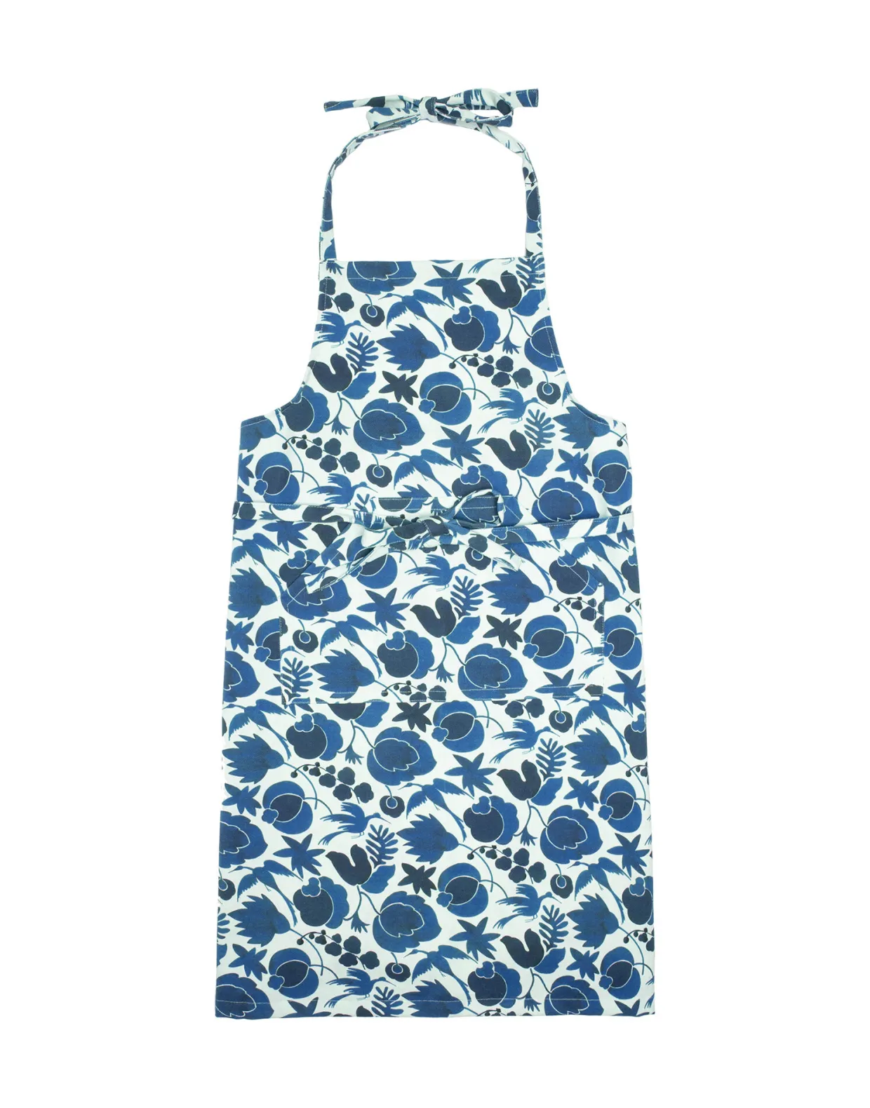 ApronWildbird Blu in Cotton
