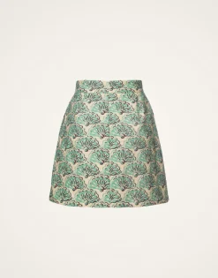 Baia Mini SkirtFans Mint in Shot Cotton