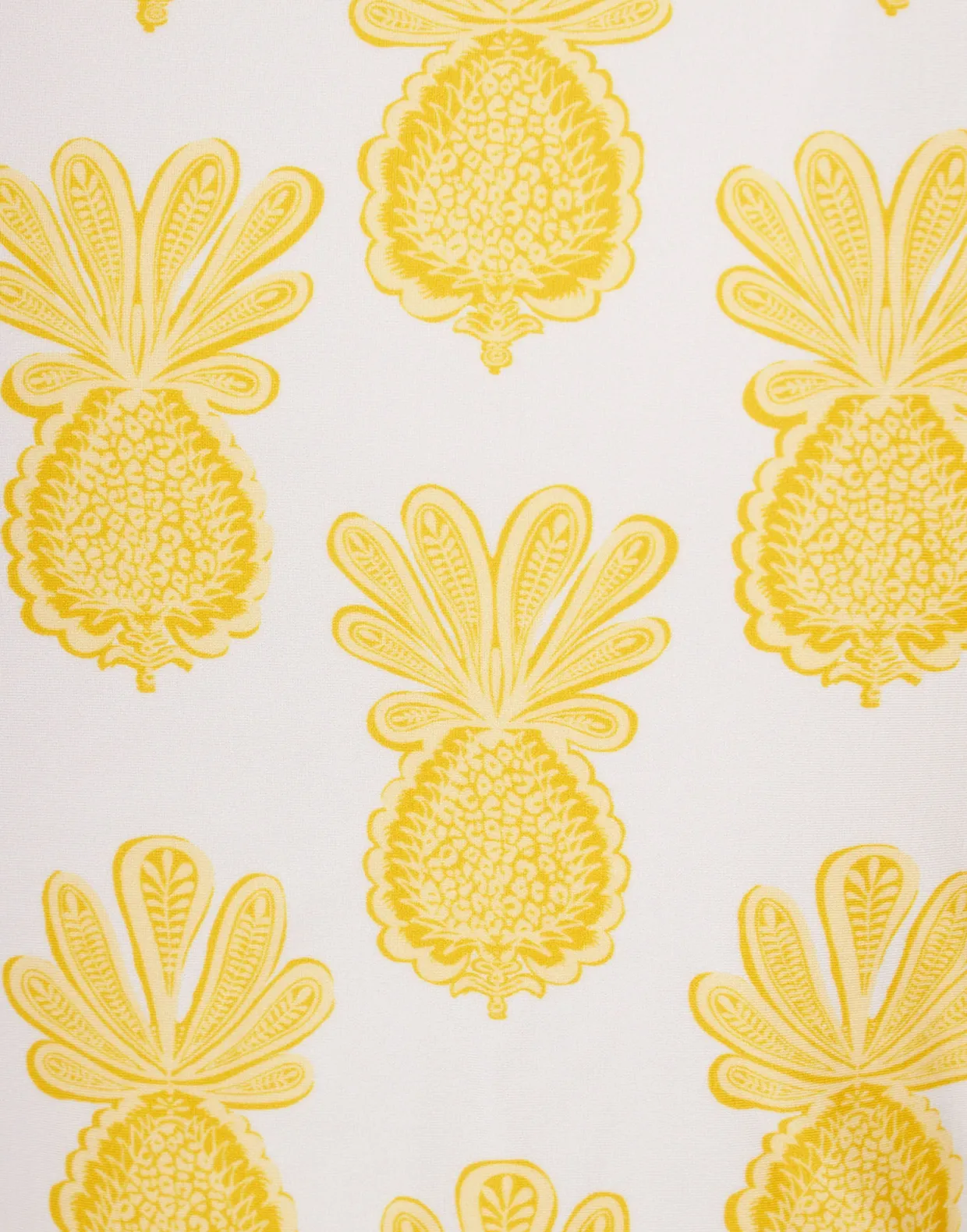 Bardot TopPineapple Sunflower White in Lycra
