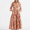 Bellini DressHottie Cream in Embroidered Organza