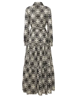Bellini DressMini Tiles Black in Macramé