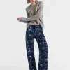 Better Than Your Boyfriend's JeansPapyrus Navy in Jacquard Denim