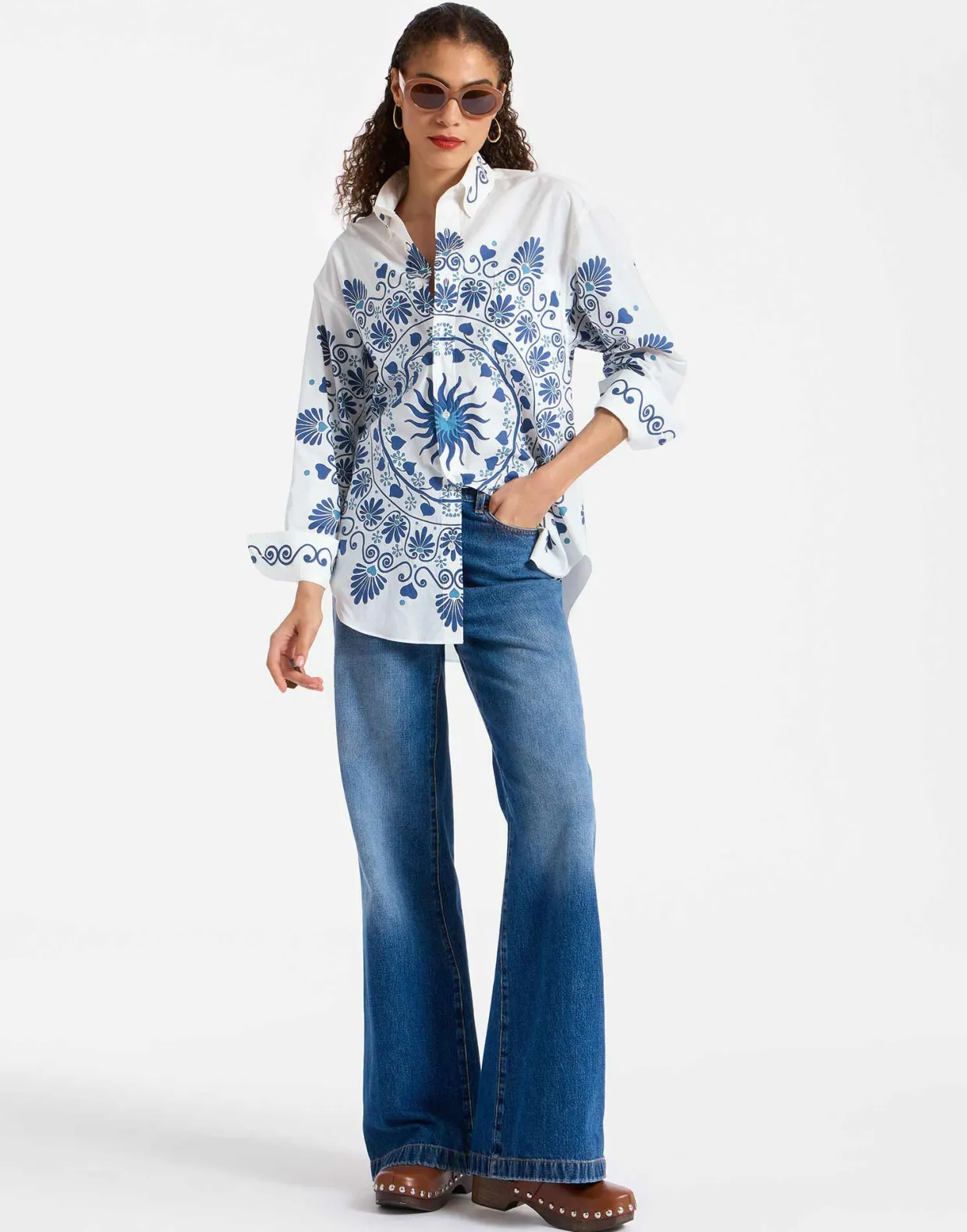 Better Than Your Boyfriend's ShirtOlympus Placée Cream in Cotton Poplin