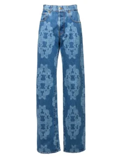 Better Than Your Boyfriend's JeansBast Blue in Laser-Printed Denim