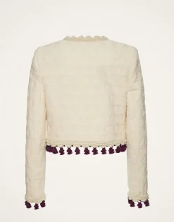 Bijoux Jacket EmbroideredCreamy in Jacquard