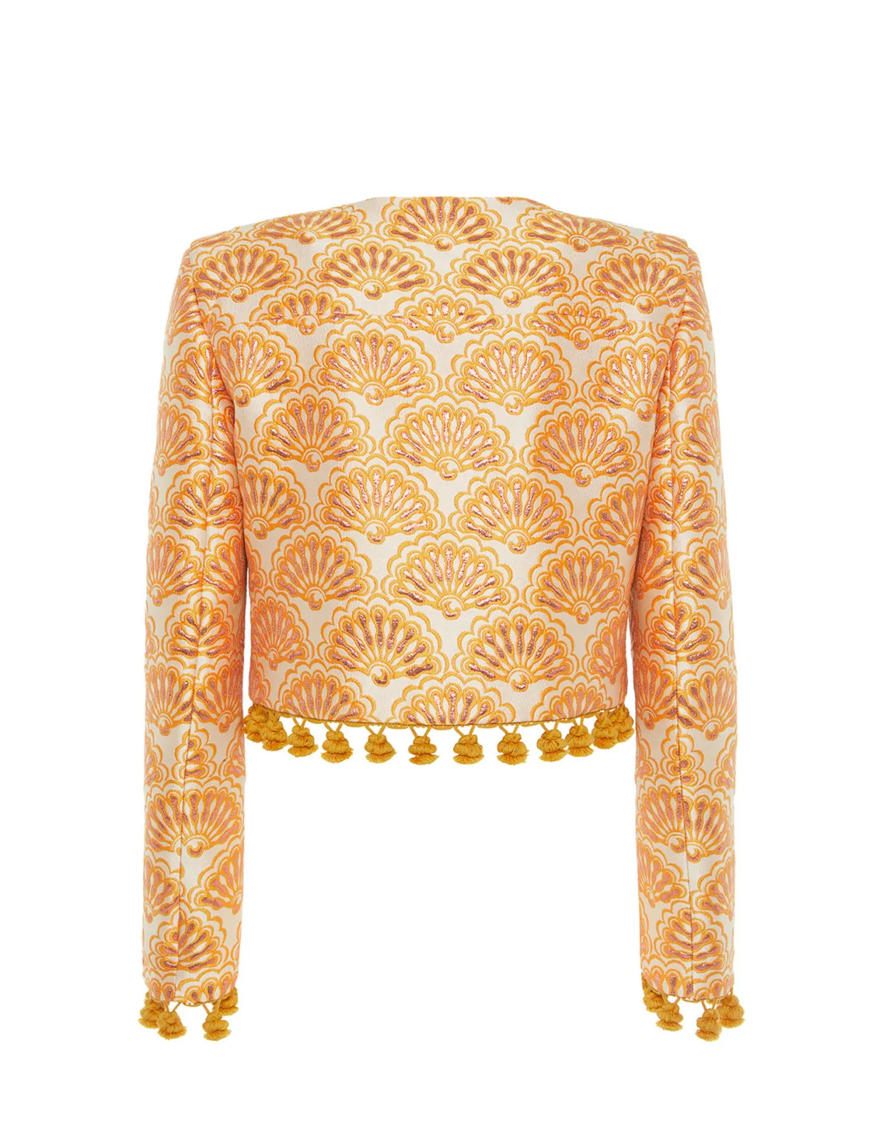 Bijoux JacketFans Gold in Jacquard With Tassels