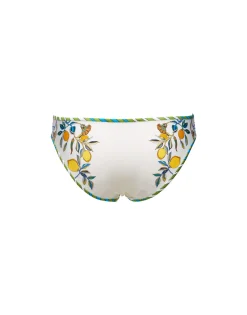 Bikini BottomBorboni Placée Bianco in Lycra