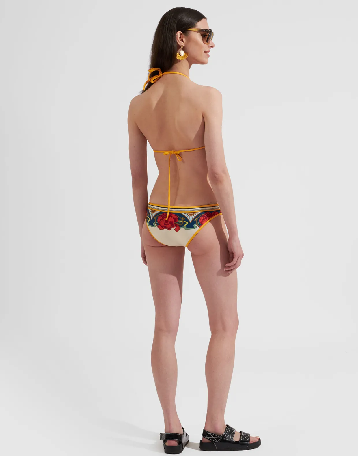 Bikini BottomTaormina Placée Ivory in Lycra