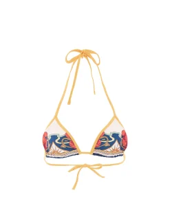 Bikini TopTaormina Placée Ivory in Lycra