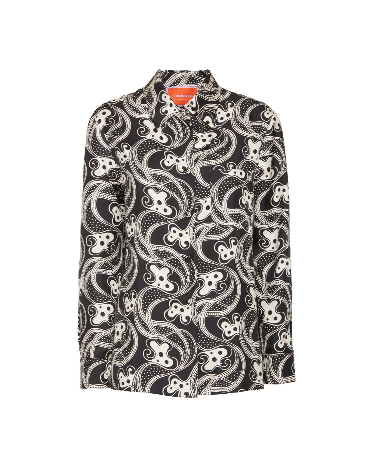 Boy ShirtAperol Black & White in Silk Twill