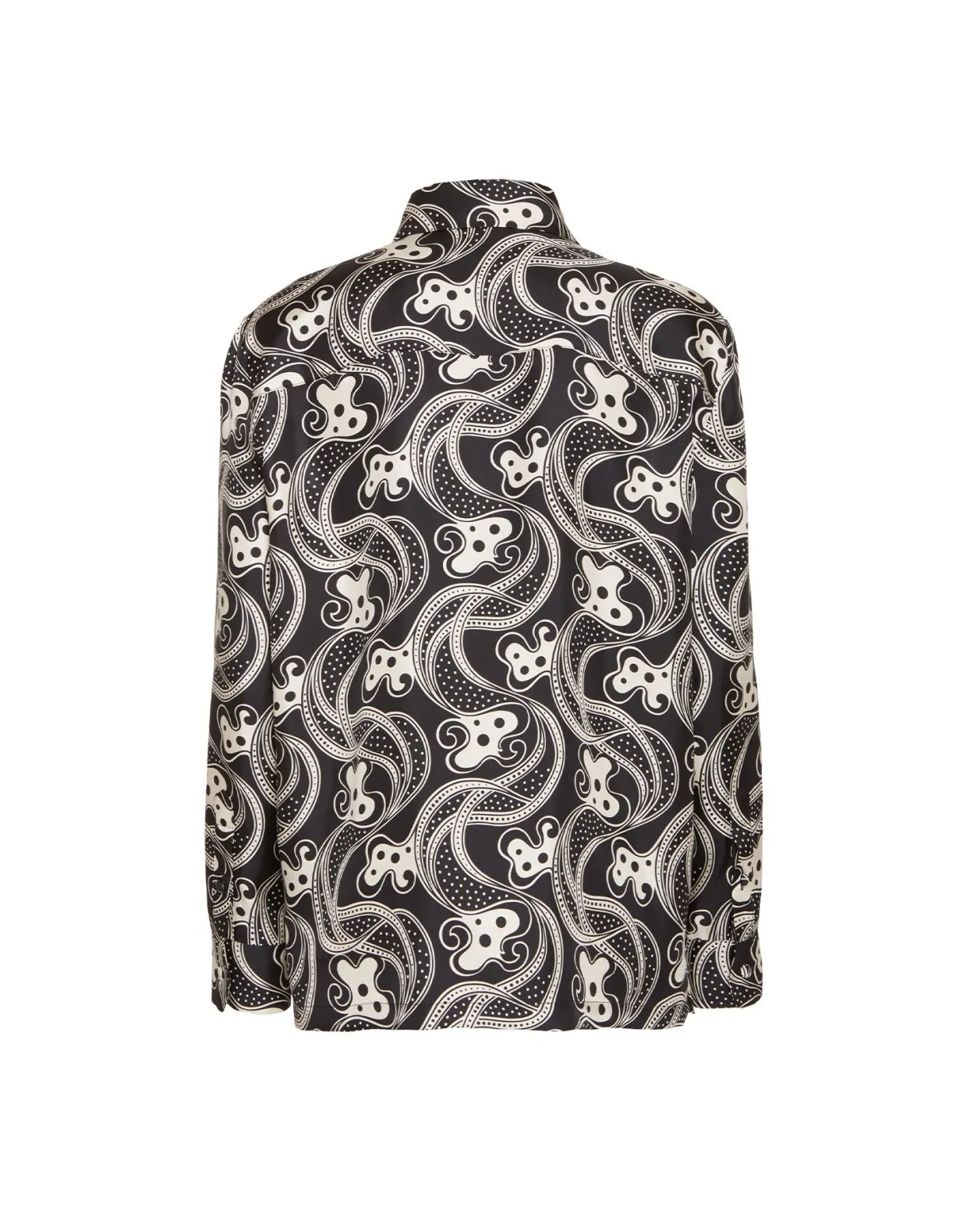Boy ShirtAperol Black & White in Silk Twill