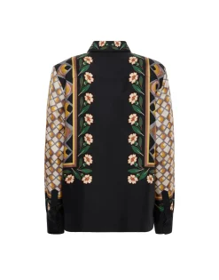 Boy ShirtDazed Placée Black in Silk Twill
