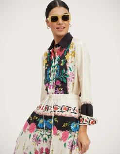 Boy ShirtPlaza Placée Ivory in Silk Twill