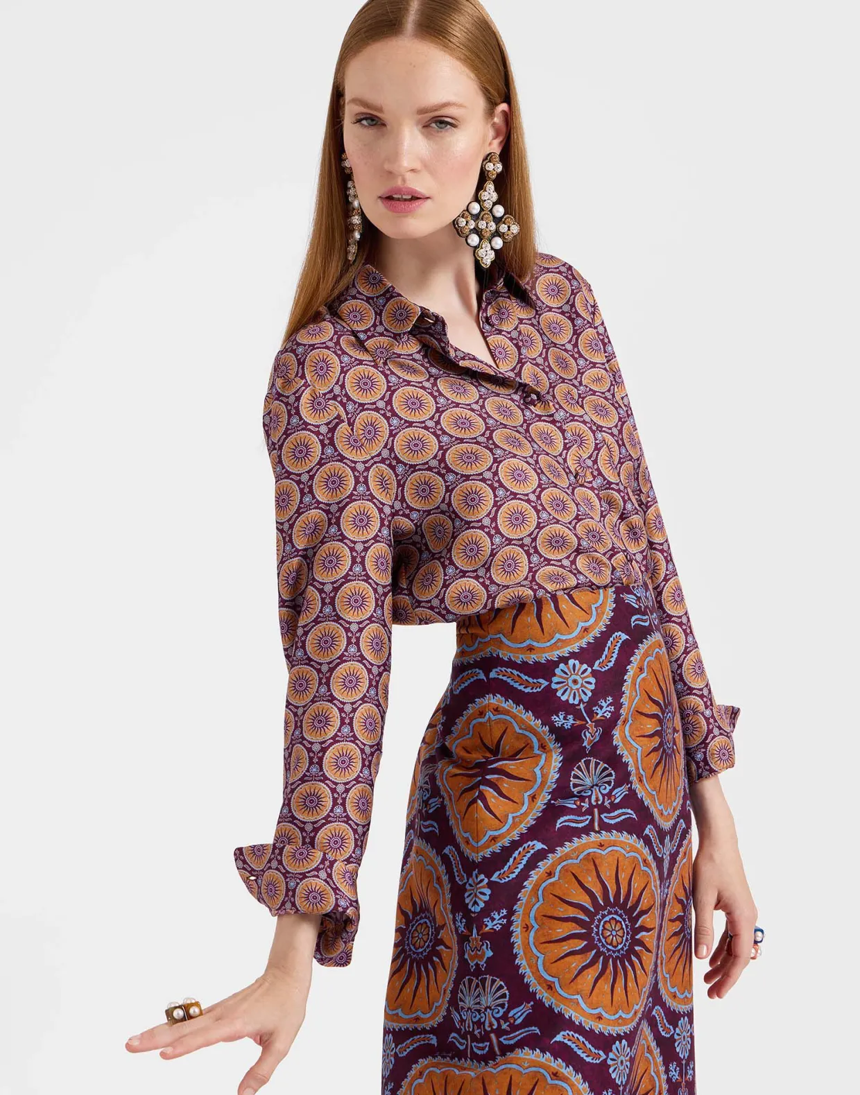Boy ShirtSovereign Mini Purple in Silk Twill