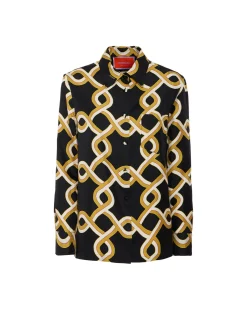 Boy ShirtTackle Black in Silk Twill