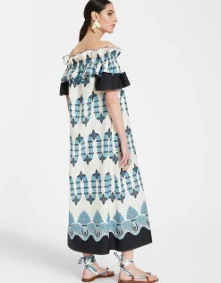 Breakfast DressScirocco Plac&eacute;e Ivory in Summer Poplin
