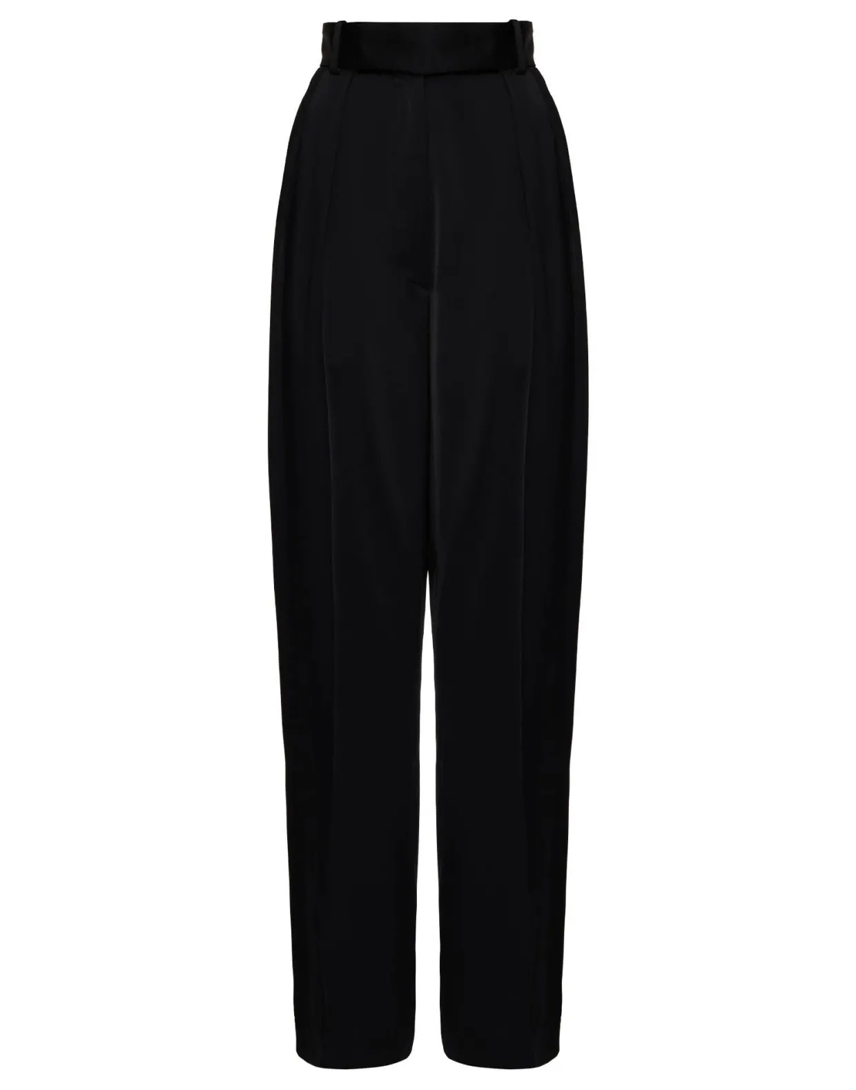 Brooklyn PantsSolid Black in Sable Satin