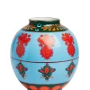 Bubble VasePineapple Azzurro in Porcelain