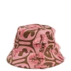 Bucket HatGrove Kaki/Pink in Jacquard