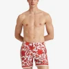 Bulldog Swim ShortsDragonflower Plac&egrave;e Red in Recycled Polyester