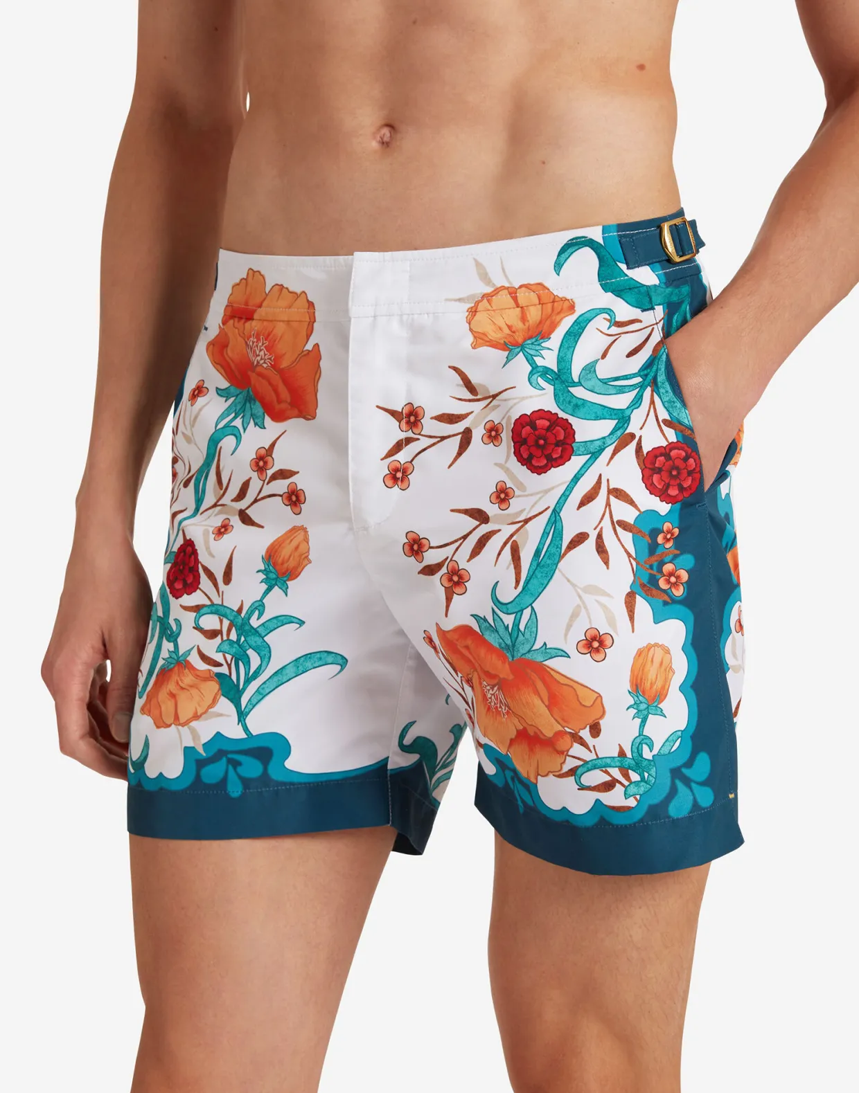 Bulldog Swim ShortsMorpheus Placèe Orange in Recycled Polyester