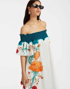 Capalbio DressMorpheus Placée Orange in Summer Poplin