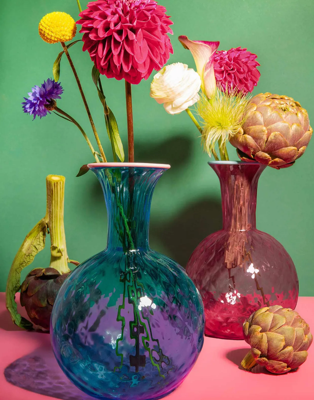 CarafeBlu Fumé in Murano Glass