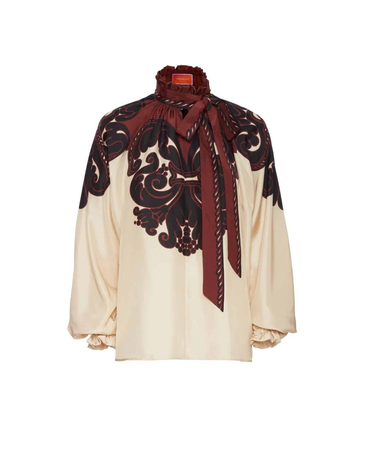 Cerere BlouseCorsini Placée Cream in Silk Voile