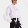 Cerere BlouseSolid White in Tailor Poplin