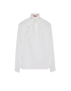Cerere BlouseSolid White in Tailor Poplin