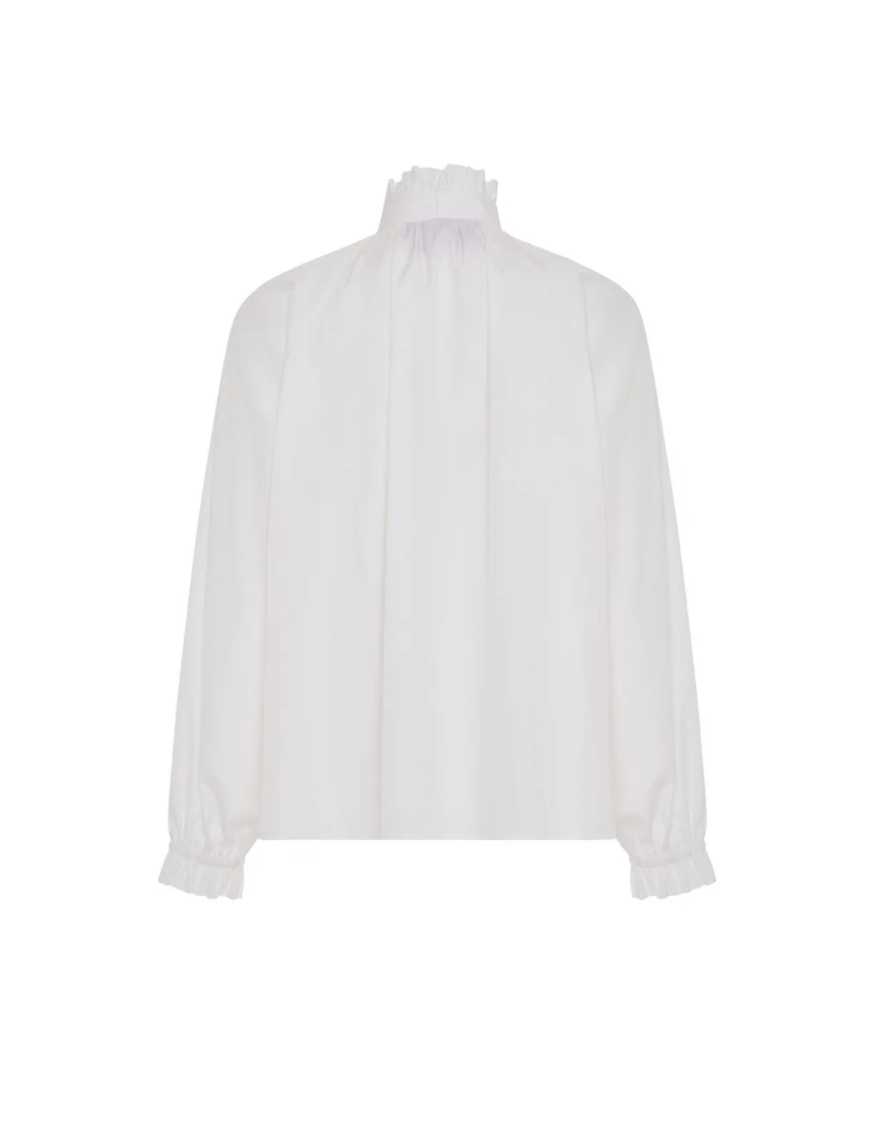 Cerere BlouseSolid White in Tailor Poplin