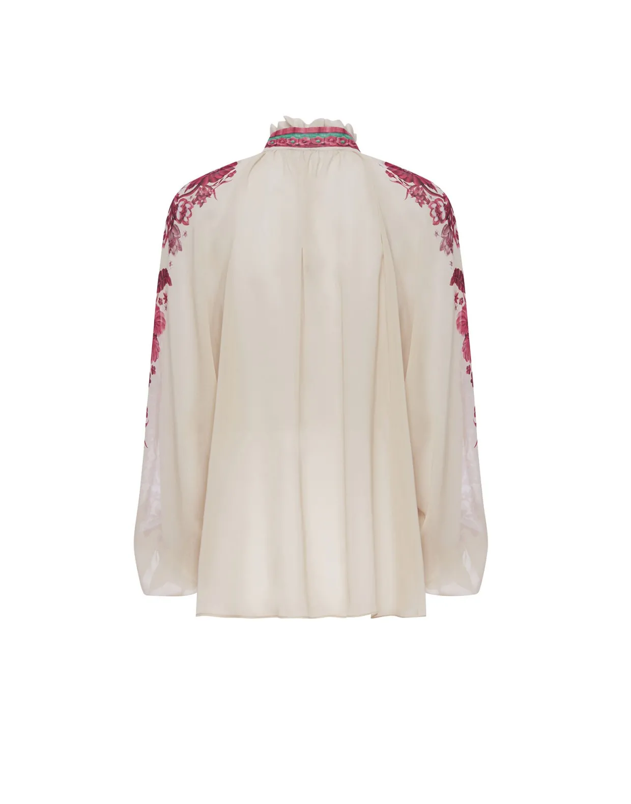 Cerere BlouseZodiac Placée Purple in Silk Chiffon