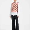 Cherry VestOff White in Wool