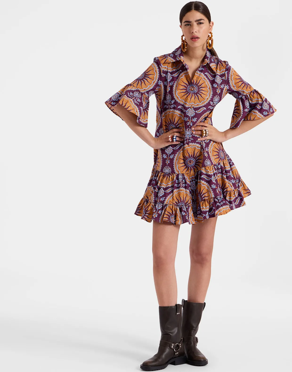 Choux DressSovereign Purple in Summer Poplin