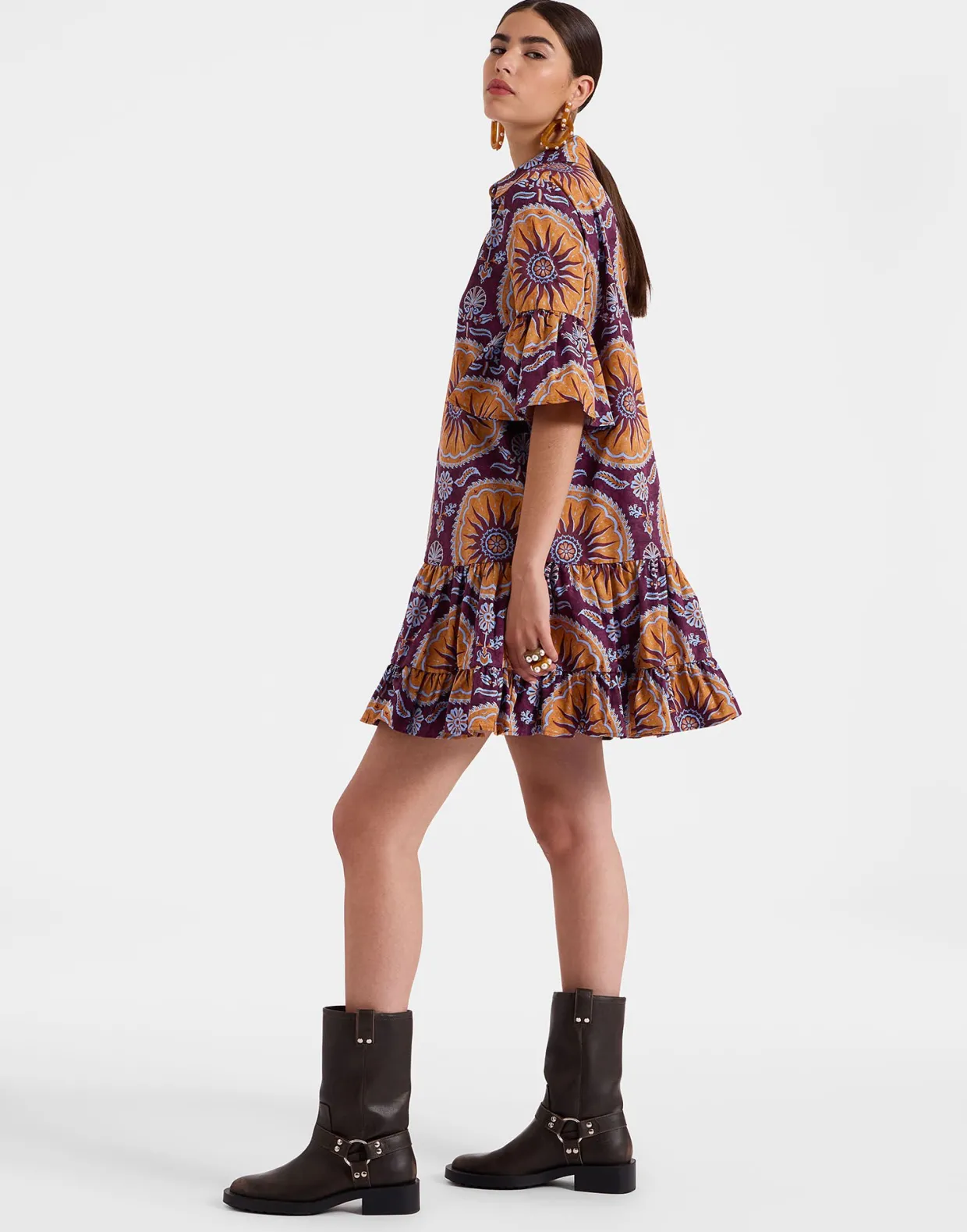 Choux DressSovereign Purple in Summer Poplin