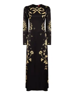 Clingy Swing DressBoboli Placée Black in Stretch Satin