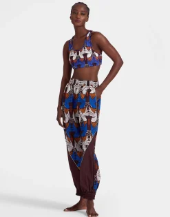 Court PantsAli Chocolate in Nylon