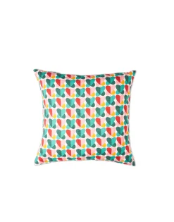 CushionFarfalle in Shot Cotton