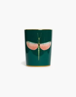 Decorative CupLibellula Green in Porcelain
