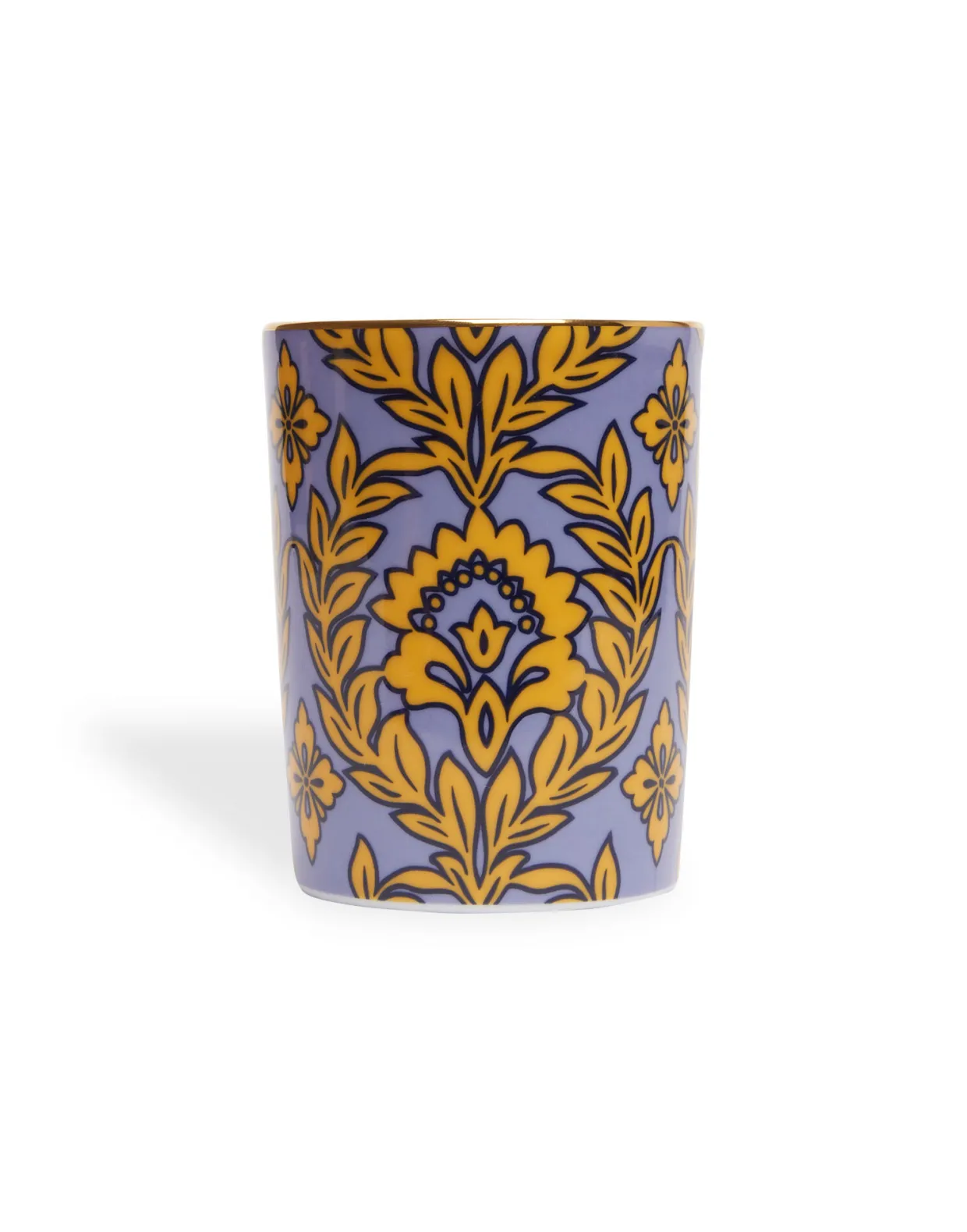 Decorative CupViolet Garland in Porcelain