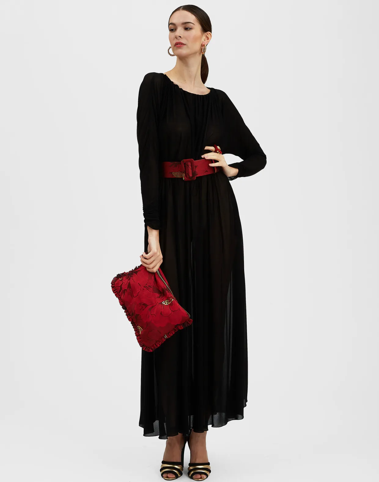 Demeter DressBlack in Gauze Jersey