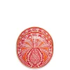 Dessert Plate Set of 2Big Pineapple Arancio in Porcelain