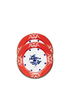 Dessert Plate Set of 2Migg in Porcelain