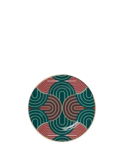 Dessert Plate Set of 2Slinky Verde in Porcelain