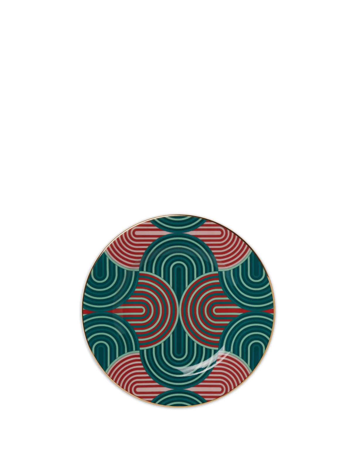 Dessert Plate Set of 2Slinky Verde in Porcelain