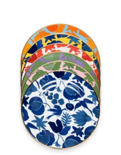 Dessert Plate Set of 6Wildbird Mix in Porcelain