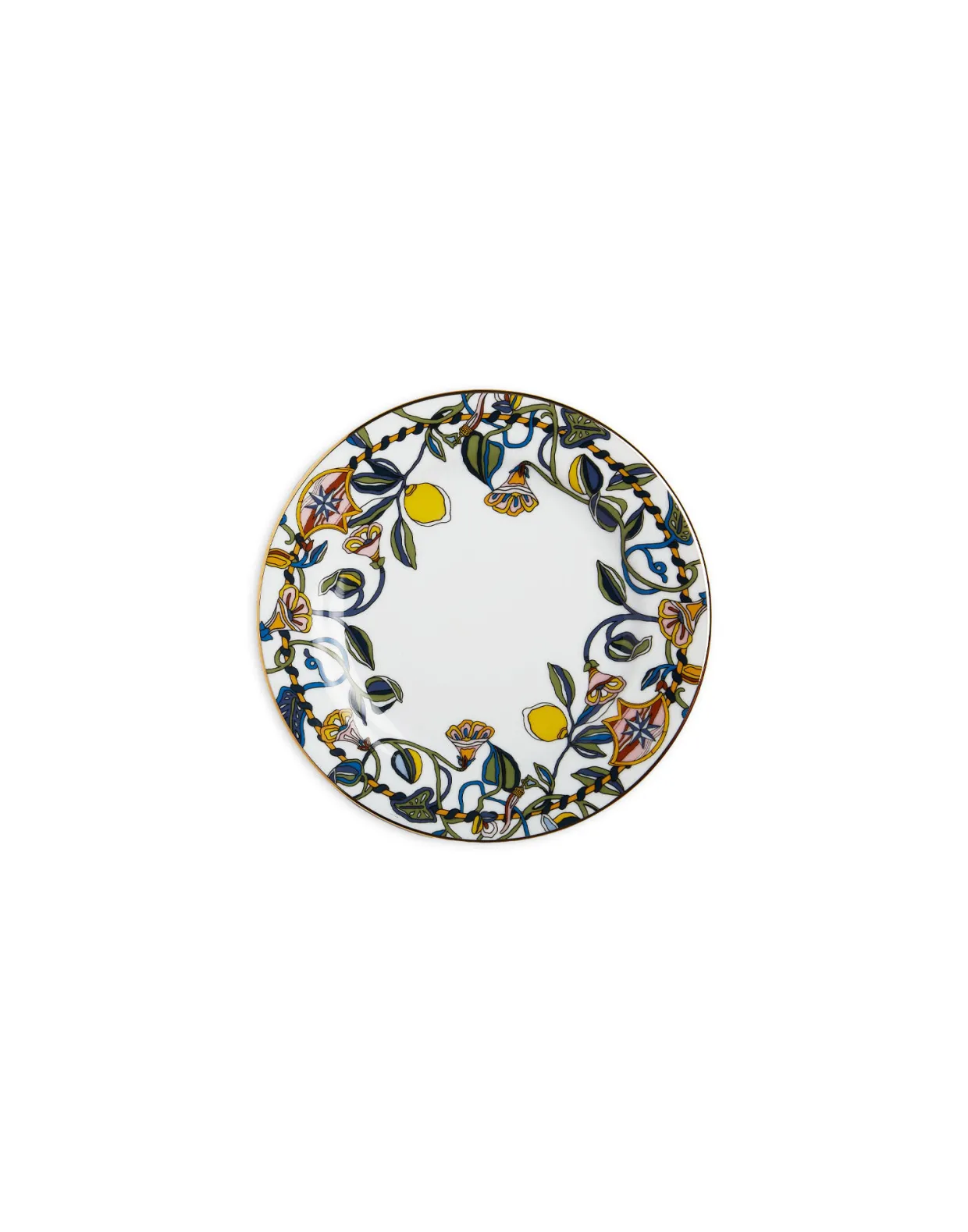 Dessert Plates Set Of 2Borboni White in Porcellain