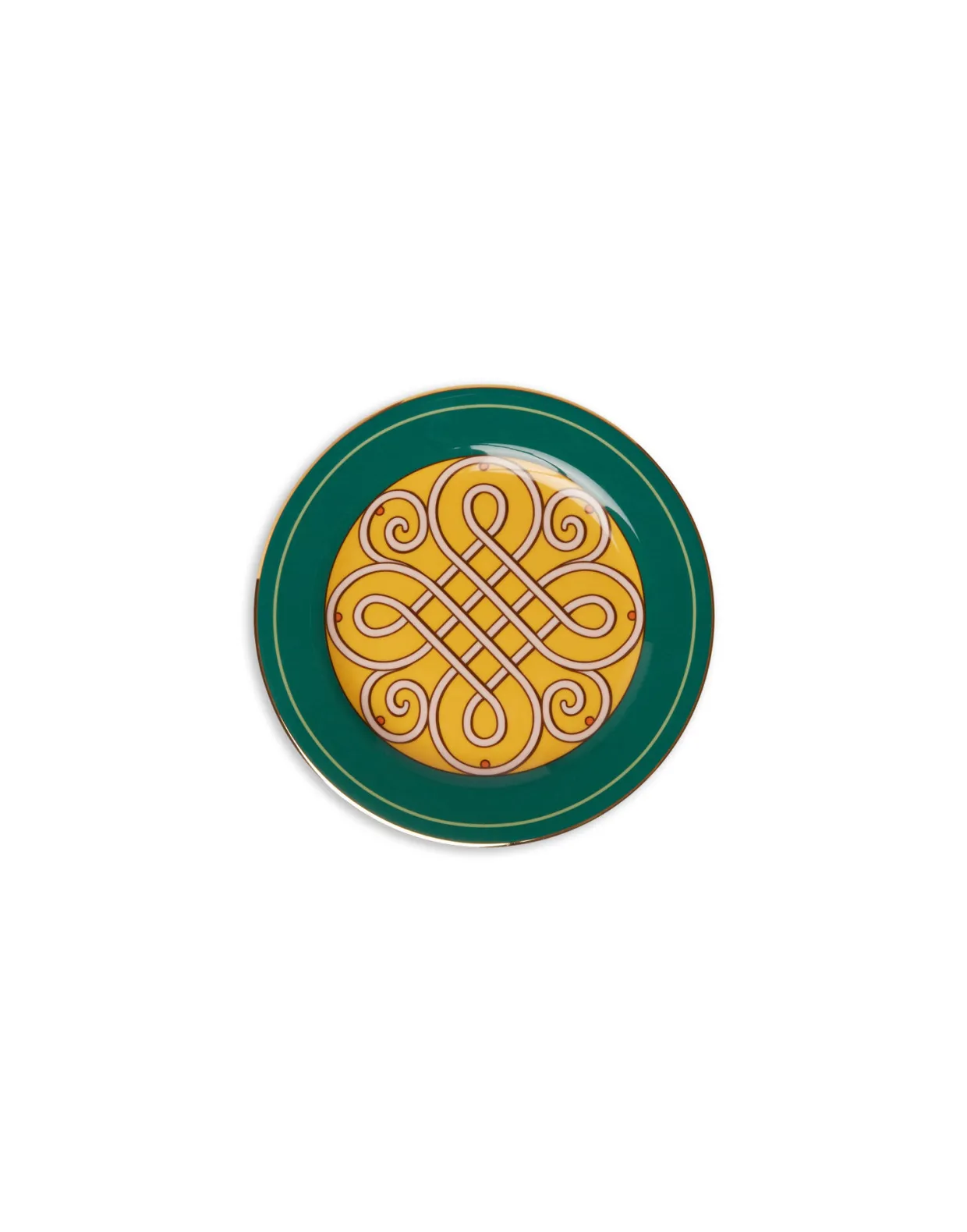 Dessert Plates Set Of 2Cortile Green in Porcelain