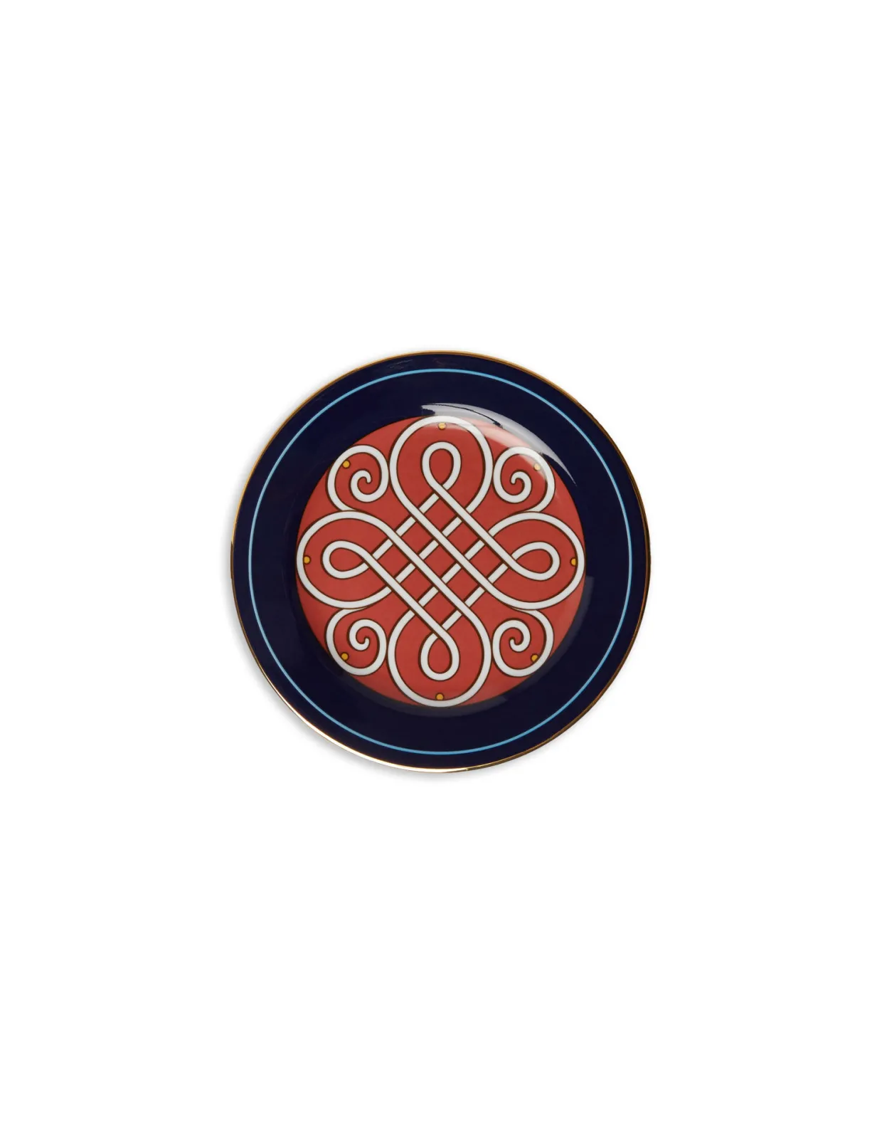 Dessert Plates Set Of 2Cortile Blue in Porcelain